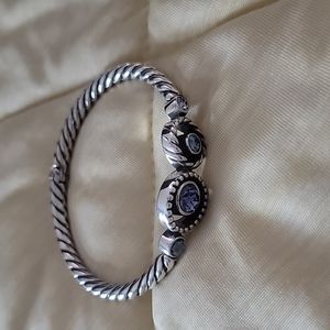 Brighton Halo Hinged Bangle